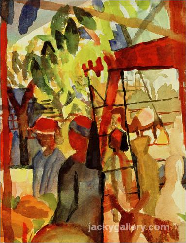 Marktleben, August Macke painting